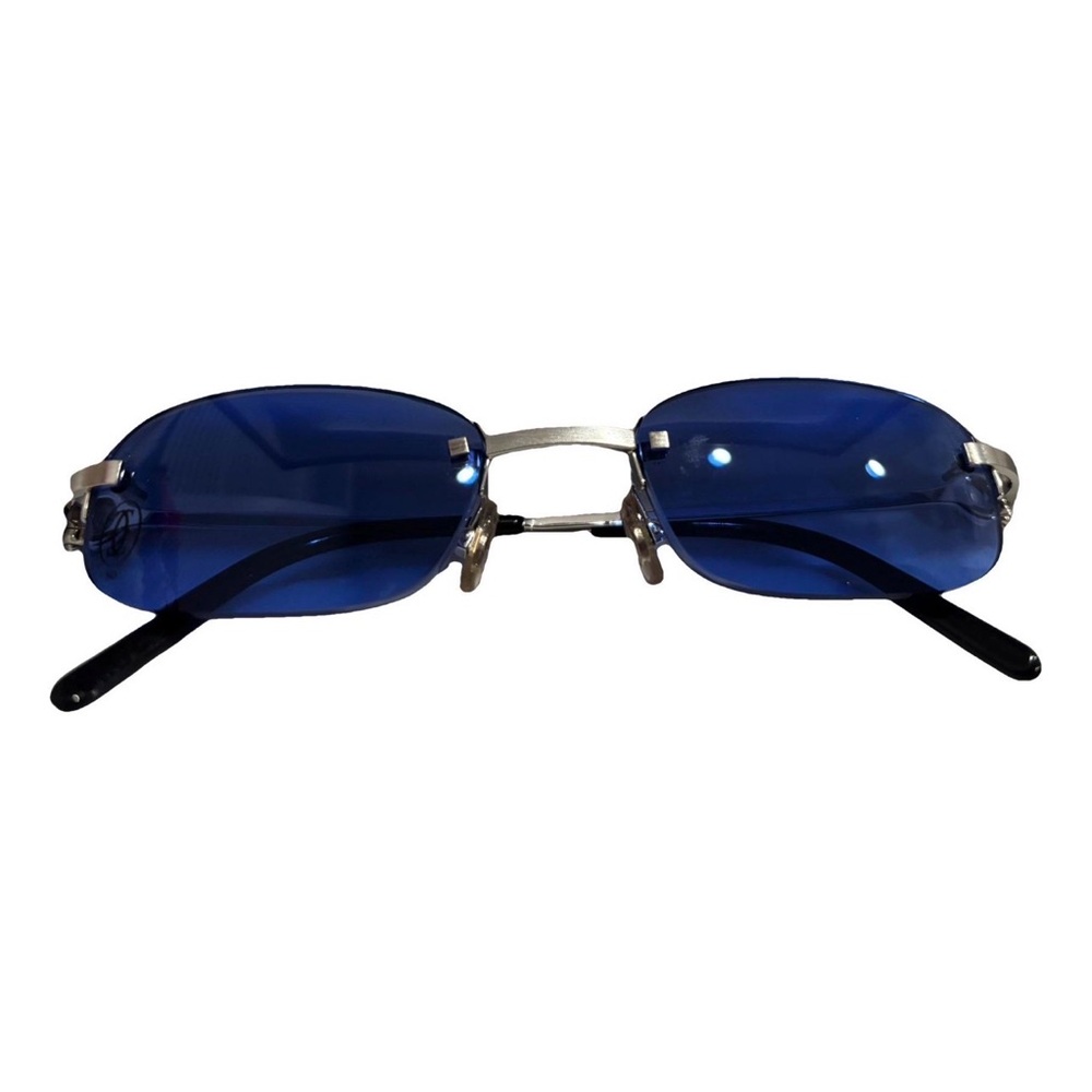 Cartier Premier 135 Rimless Blue Unisex Sunglasses